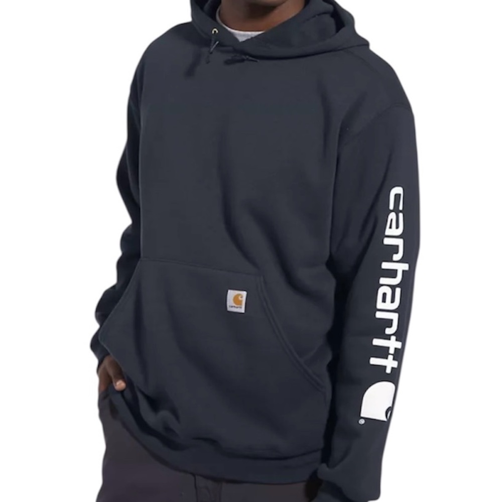 Carhartt Men's Loose Fit Logo Sleeve Graphic Sweatshirt Size Medium - Picture 2 of 8